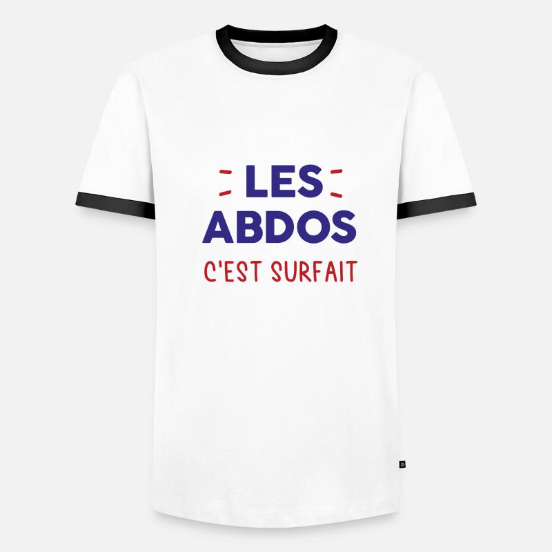 les abdos c'est surfait T-shirt contrasté Homme