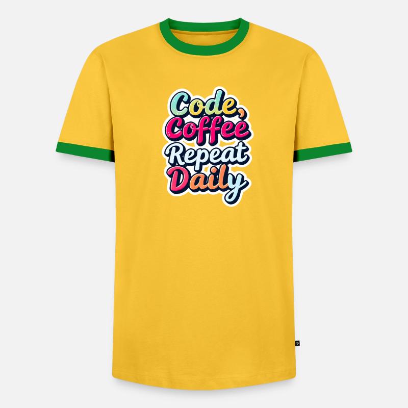 Code Schlaf Debug Wiederholungsprogramm Shirt - Männer Kontrast-T-Shirt - undefined