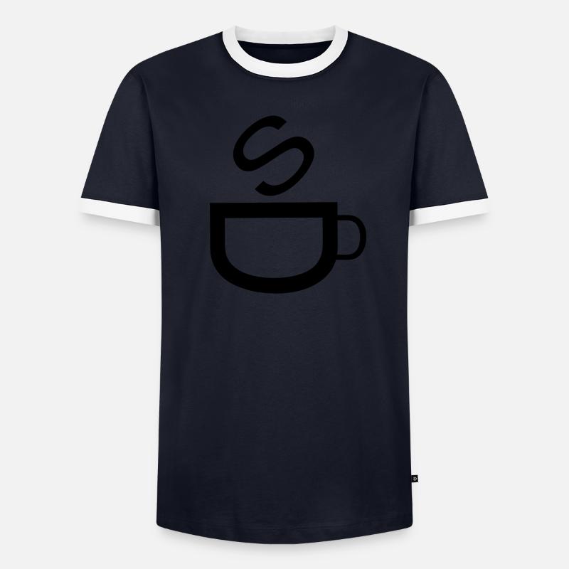 café T-shirt contrasté Homme