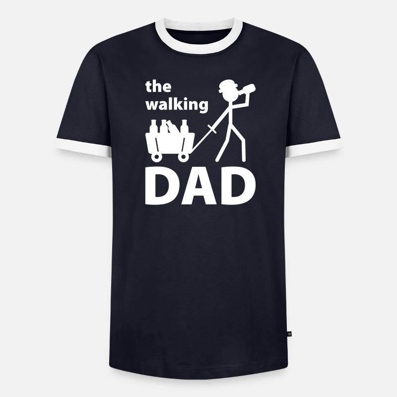 Walking Dad Vatertag Männer Kontrast-T-Shirt