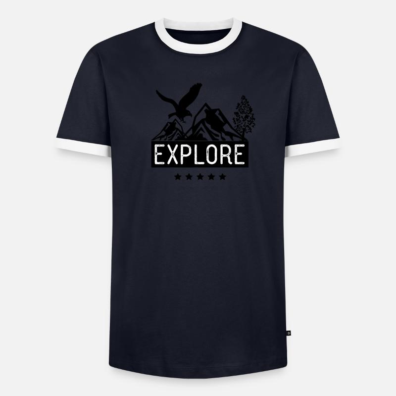 explorer T-shirt contrasté Homme