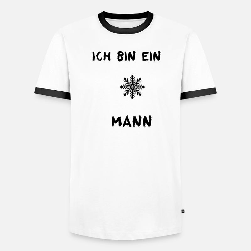 Kälte Mann Männer Kontrast-T-Shirt