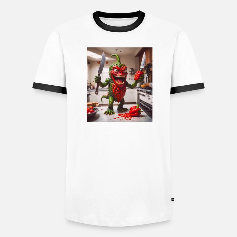 vegetables downfall Apocalypse Monster pepper Men's Ringer Shirt