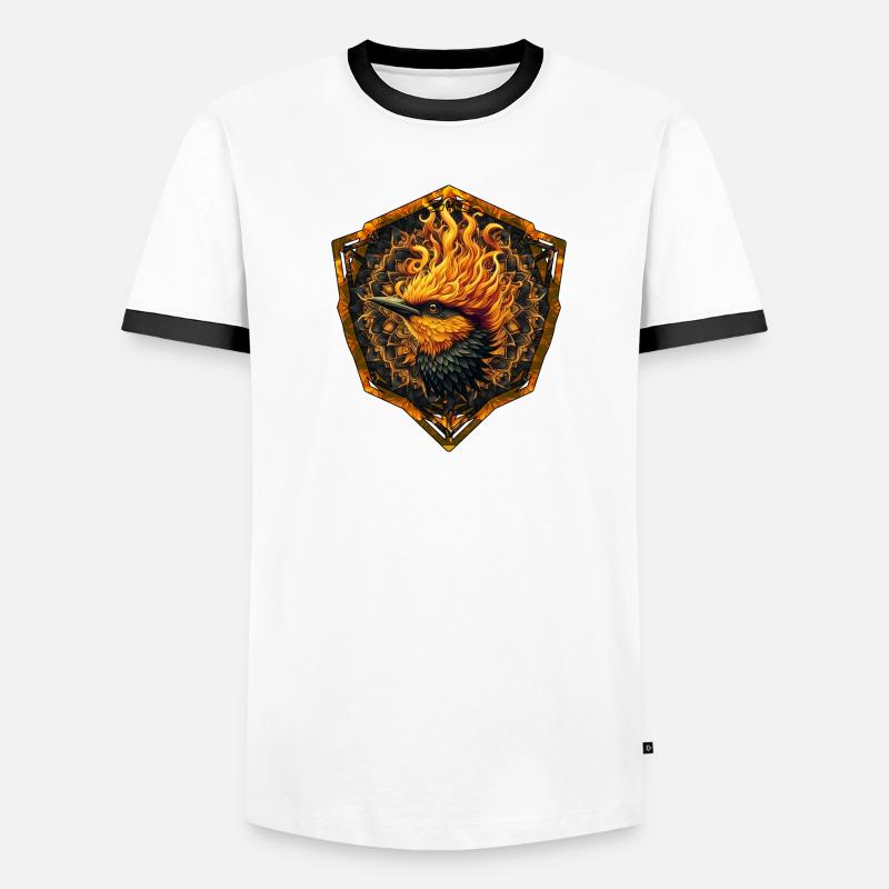 Mythical Flame Bird Men's Ringer Shirt