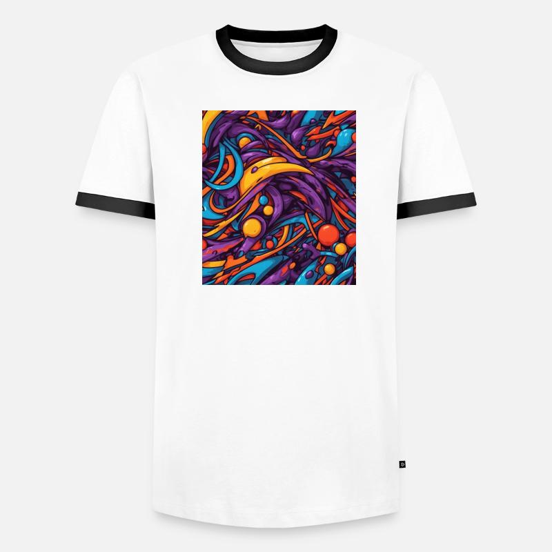 Abstract color composition Men's Ringer Shirt