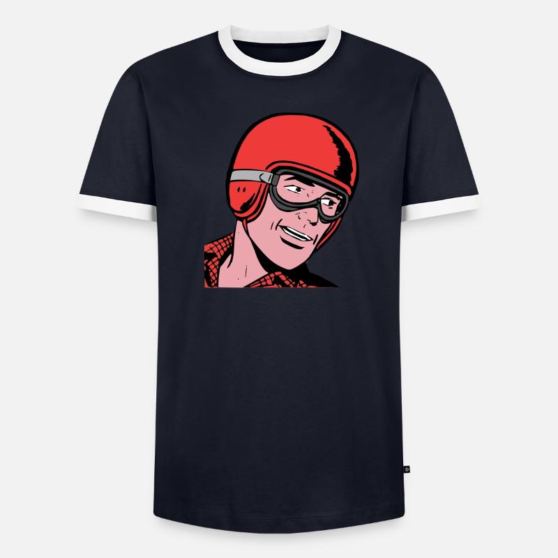 Vintage Driver Comic Men's Ringer Shirt