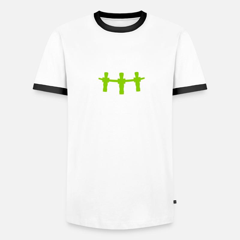 Kicker Stern Männer Kontrast-T-Shirt