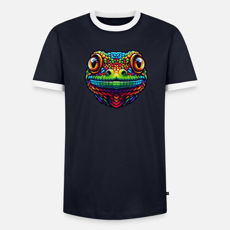gecko T-shirt contrasté Homme