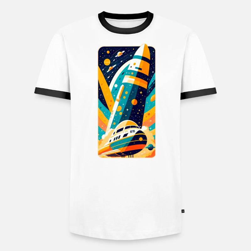 Navette spatiale T-shirt contrasté Homme