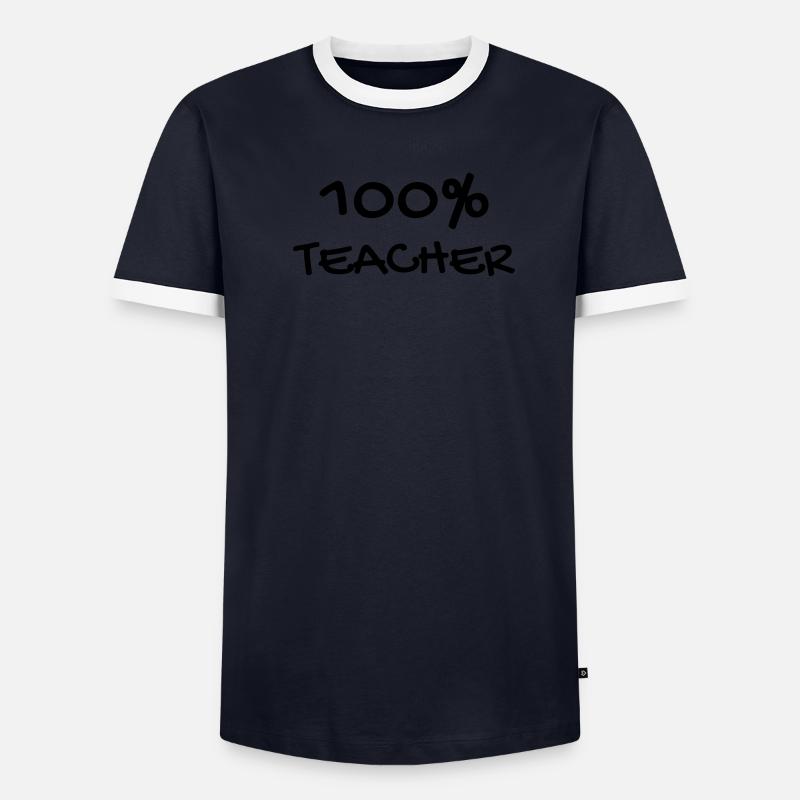 Ecole / Prof / Instit / Professeur / Maîtresse T-shirt contrasté Homme