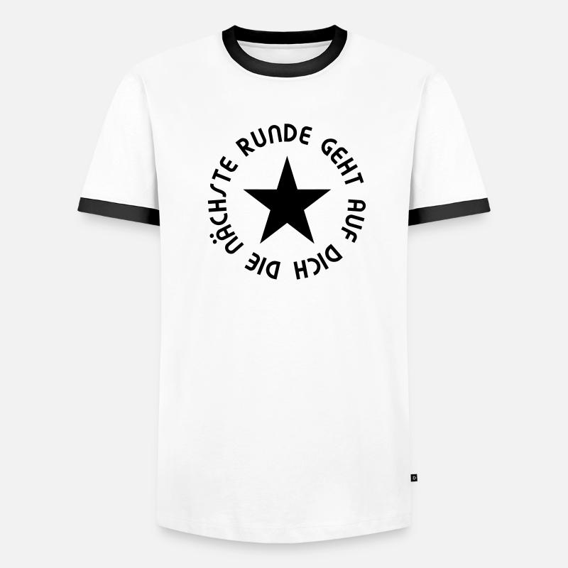 Nächste Runde Männer Kontrast-T-Shirt
