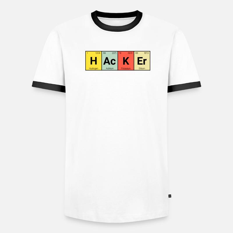pirate informatique T-shirt contrasté Homme