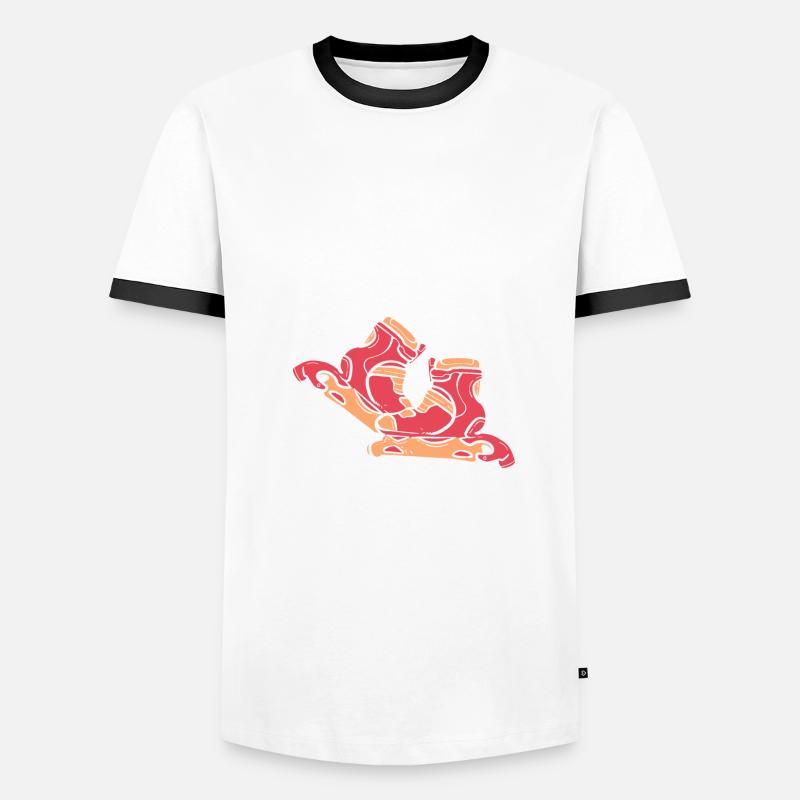 Roller Skating Roller Skates Inline Skates Men's Ringer Shirt