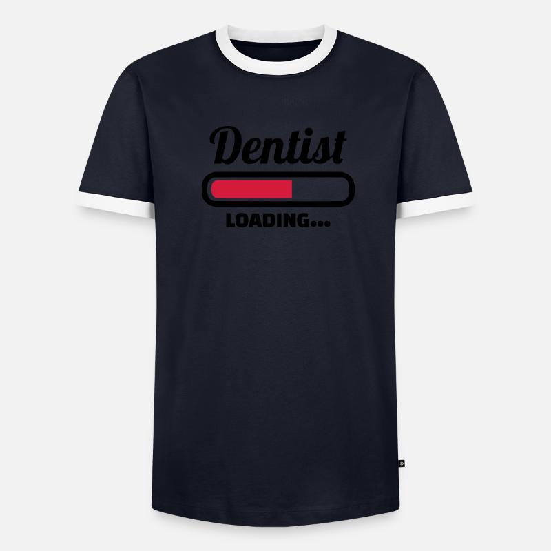 Zahnarzt Männer Kontrast-T-Shirt