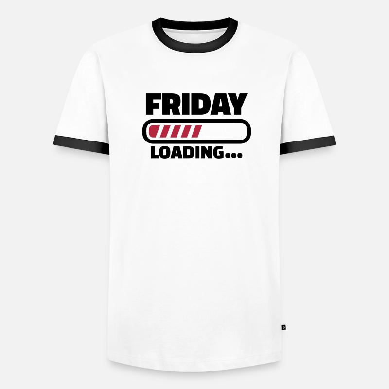 Wochenende Männer Kontrast-T-Shirt