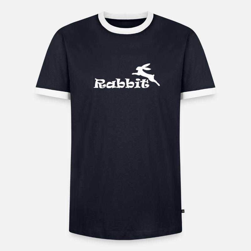 Rabbit Männer Kontrast-T-Shirt