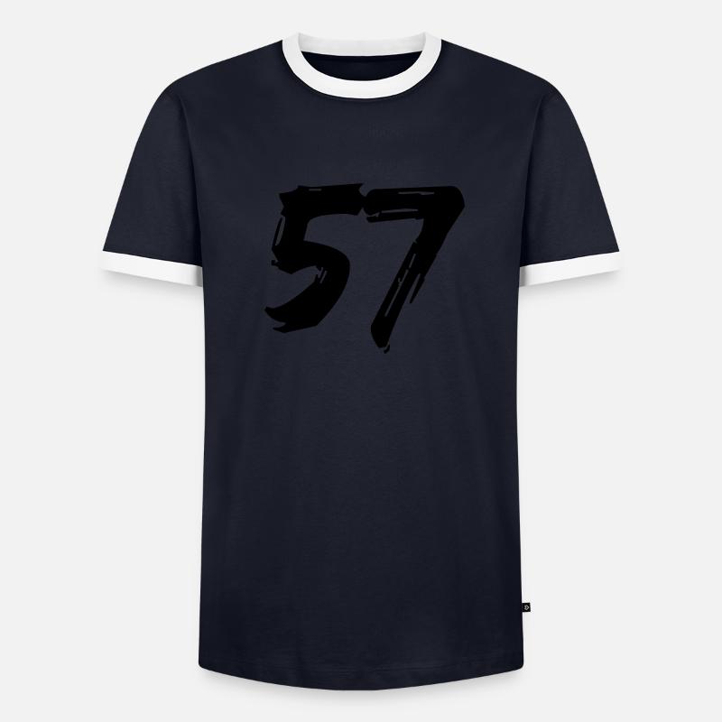 Brushed 57 Männer Kontrast-T-Shirt
