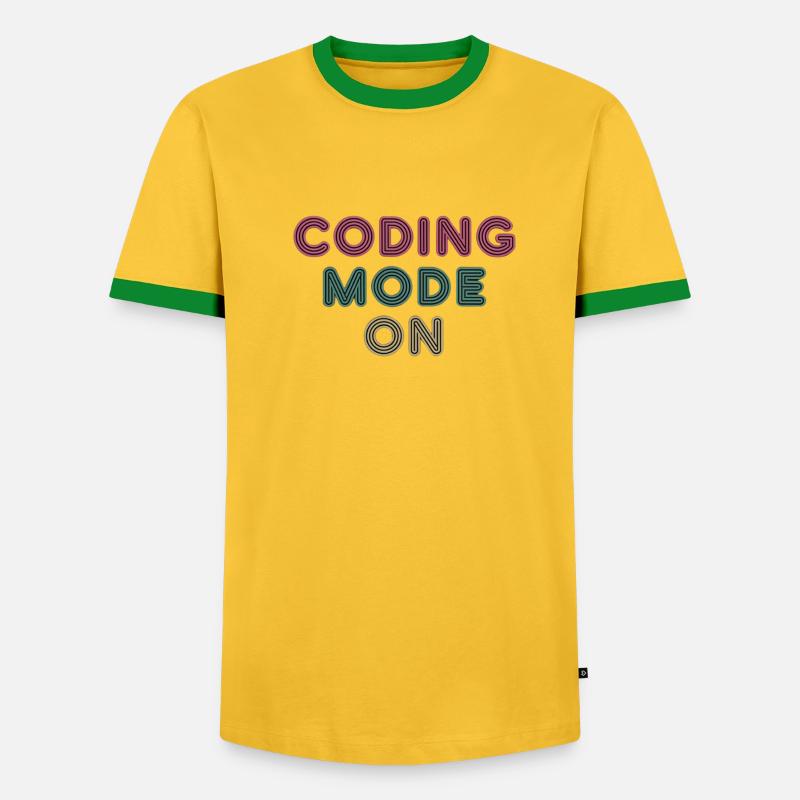 Coding Mode On 14 - Männer Kontrast-T-Shirt - undefined