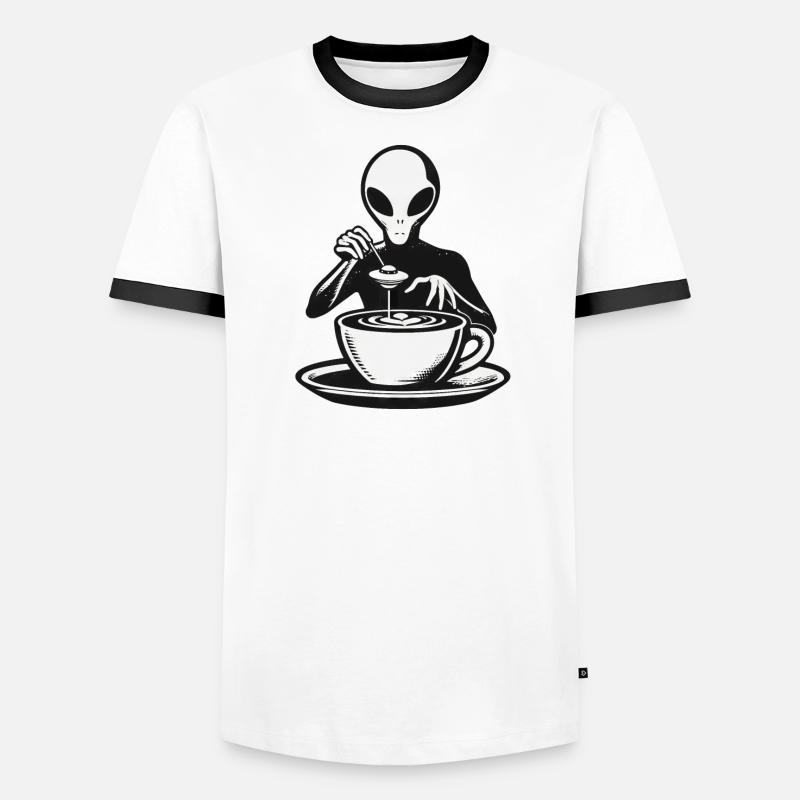 Coffee Drinker Galactic Coffee Master Men's Ringer Shirt