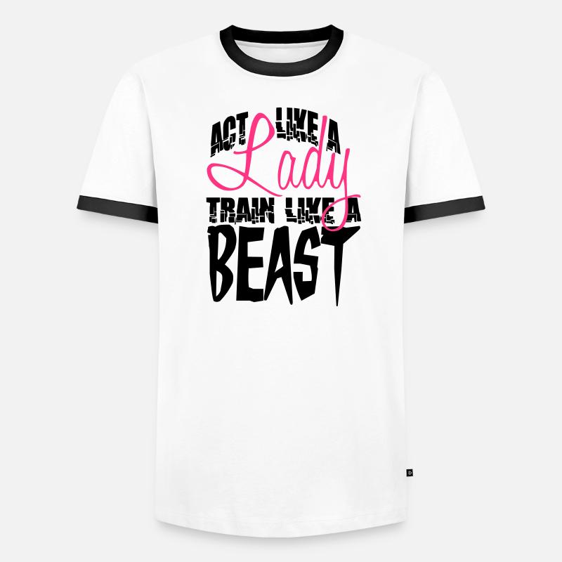 Agir comme un train de Dame comme une bête T-shirt contrasté Homme