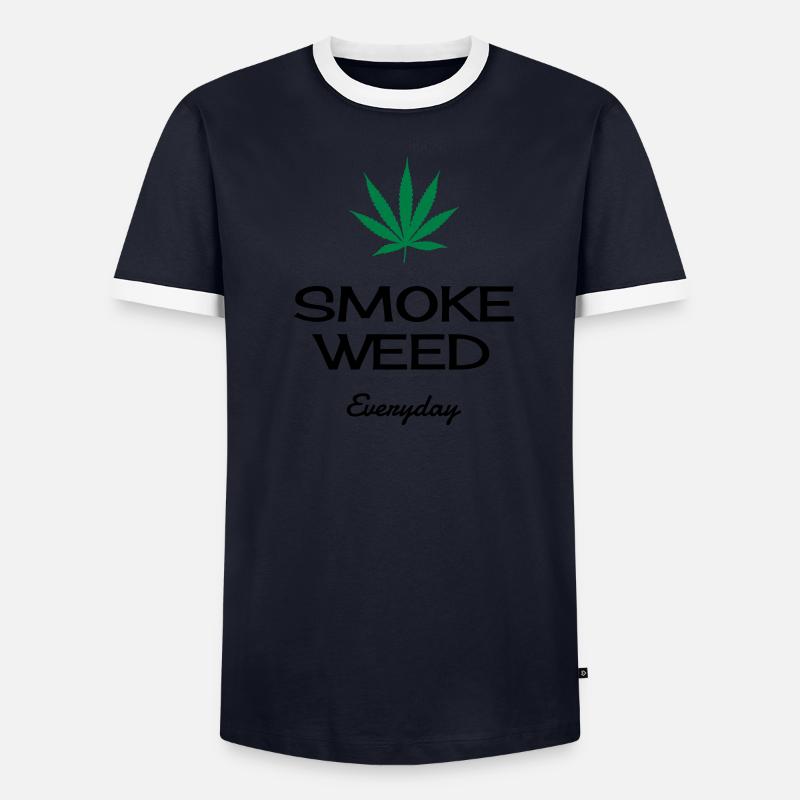 Cannabis / Haschich / Marijuana / Reggae / Rasta T-shirt contrasté Homme