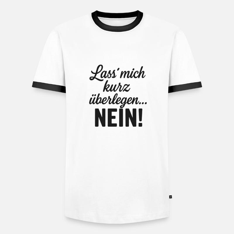 Permettez-moi de réfléchir... Aucune déclaration T-shirt contrasté Homme