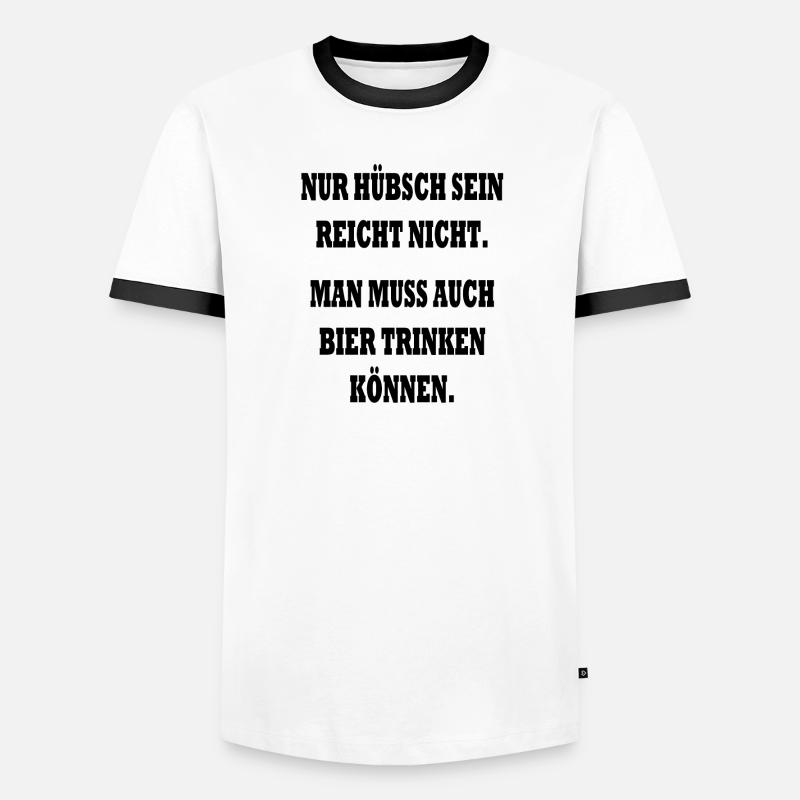 Hübsch Mädchen Männer Kontrast-T-Shirt