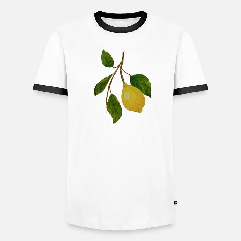 Branche de citron T-shirt contrasté Homme