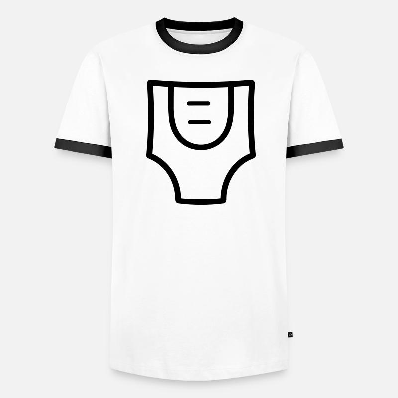 Schicht Männer Kontrast-T-Shirt