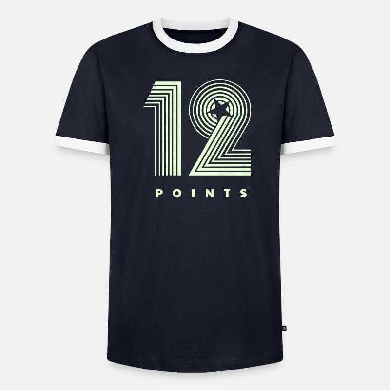 12 Points Männer Kontrast-T-Shirt
