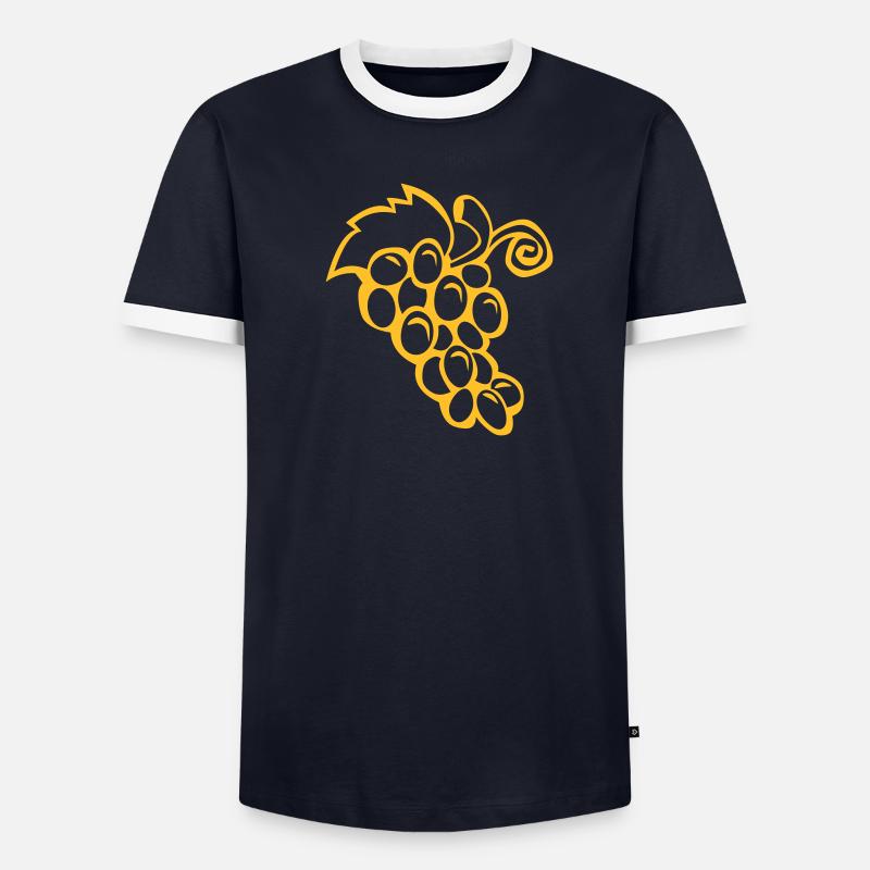 Bunch Trauben Männer Kontrast-T-Shirt