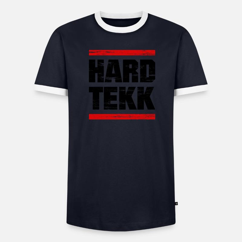 Hardtekk - Hardstyle - Techno - Hardtechno Männer Kontrast-T-Shirt
