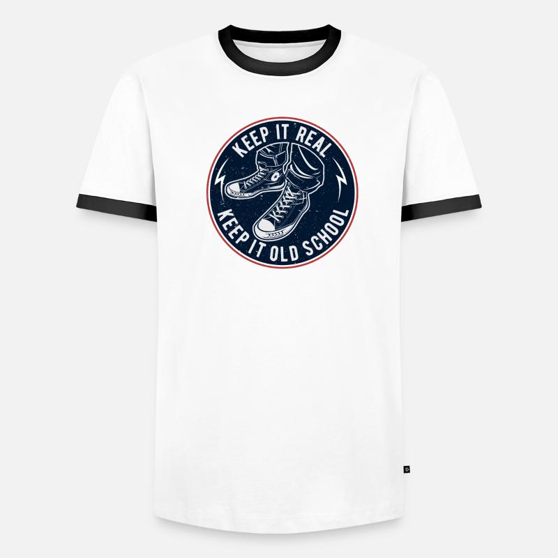 Keep It Oldschool Männer Kontrast-T-Shirt