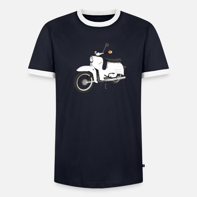 Simson Schwalbe - Männer Kontrast-T-Shirt - undefined