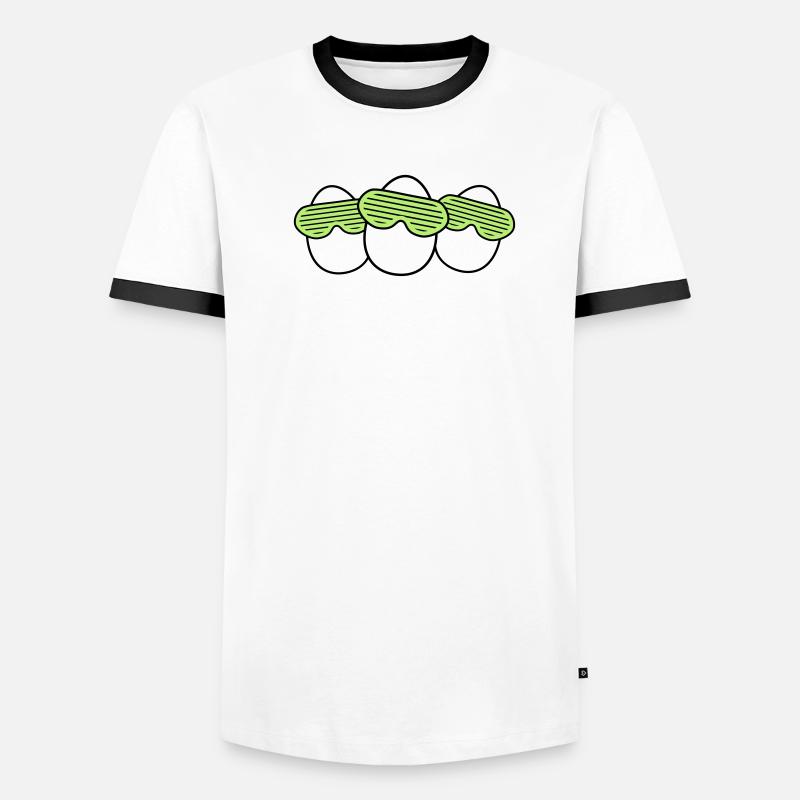 Funky Egg Crew T-shirt contrasté Homme