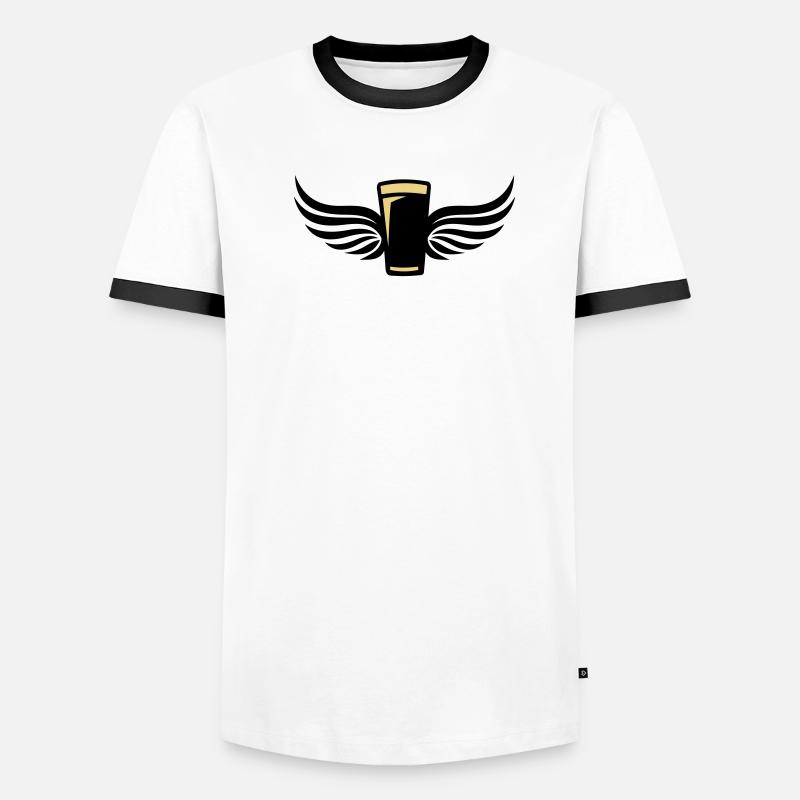 Beer Wings 2c Men's Ringer Shirt