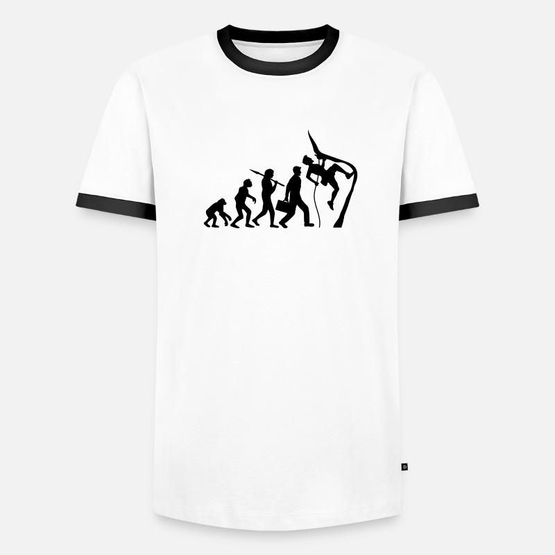 Climbing rope climbers evolution Men's Ringer Shirt
