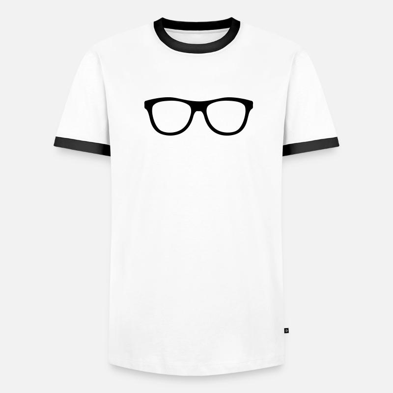 Nerd Hispter Glasses - Glasses Men's Ringer Shirt