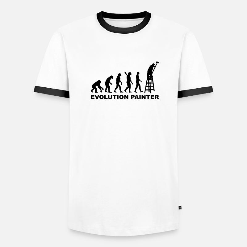 Maler Männer Kontrast-T-Shirt