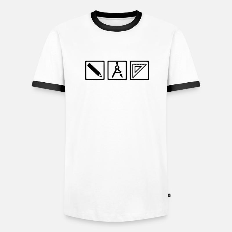 Architekt Männer Kontrast-T-Shirt