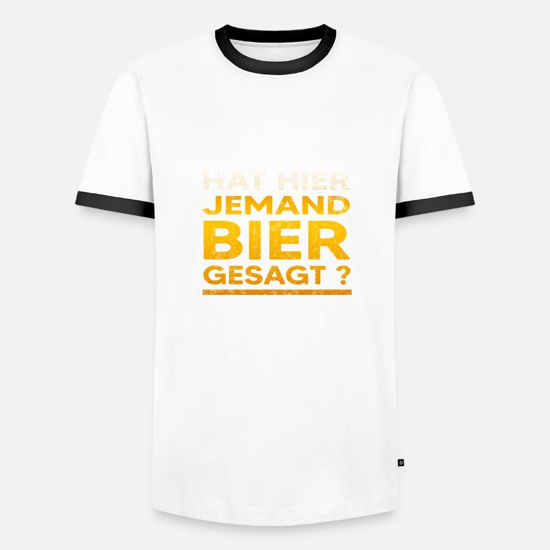Bier Trinkspruch Biergarten Bierbauch Biertrinker Männer Kontrast-T-Shirt