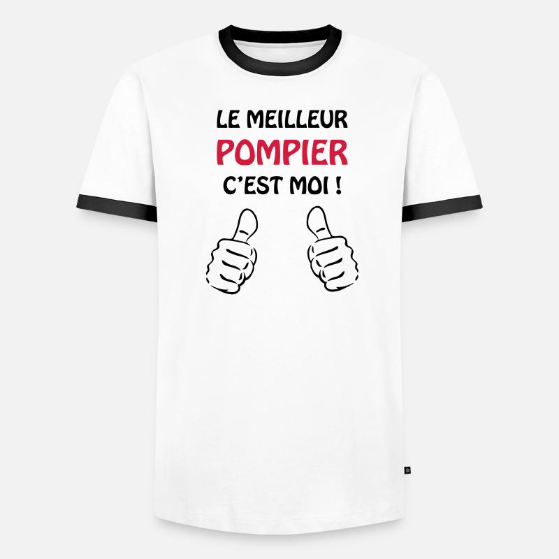Pompier / Feu / Sécurité / Pompière / Urgences Men's Ringer Shirt