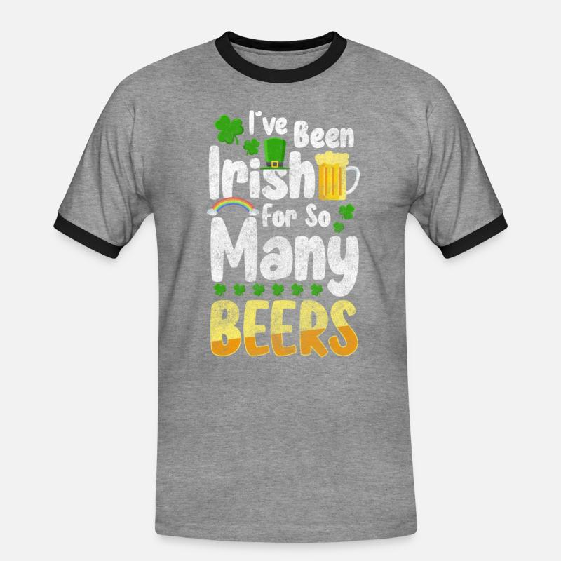 Pub Drinking Excursion Alcohol - Men's Ringer Shirt - heather grey/black