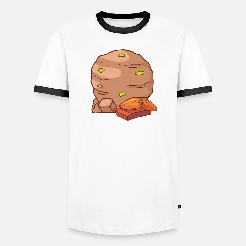 Eis Speiseeis Eiskrem Eiscreme Kugeleis Eisbecher Männer Kontrast-T-Shirt