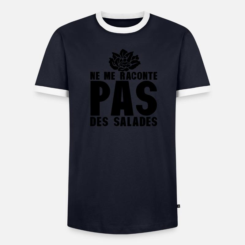 raconte pas salade expression T-shirt contrasté Homme