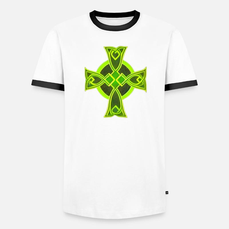Croix celte T-shirt contrasté Homme