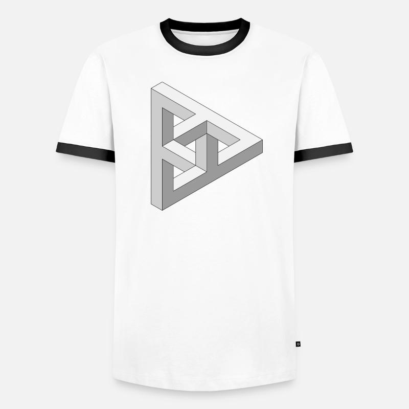 Impossible 3D Figure Men's Ringer Shirt