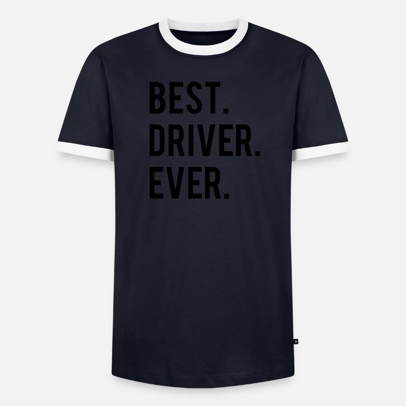 Best Driver Ever T-shirt contrasté Homme