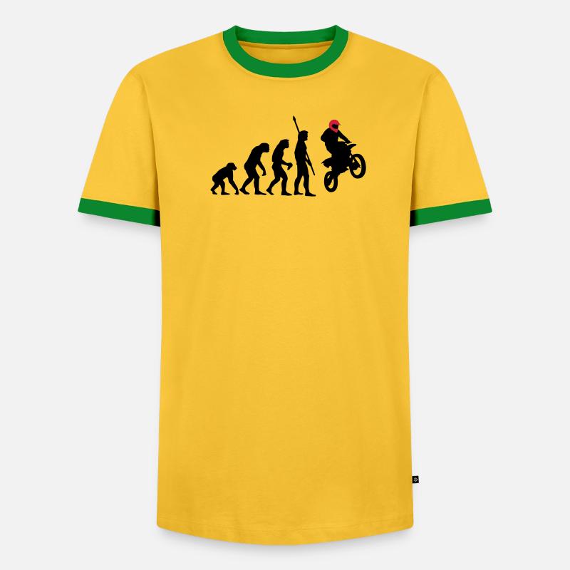 evolution_motorbike_stunt_a_2c - Männer Kontrast-T-Shirt - undefined