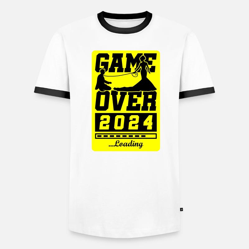 Wedding Loading 2024 Game Over T-shirt contrasté Homme